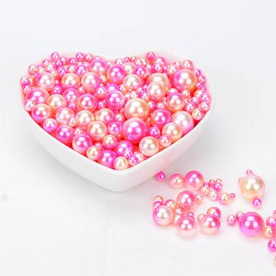 15 g jaukta izmēra 4/5/6/8 mm krelles bez cauruma Krāsainas pērles, apaļas akrila pērles imitācijas, DIY rotaslietu izgatavošanai, apģērba apavi