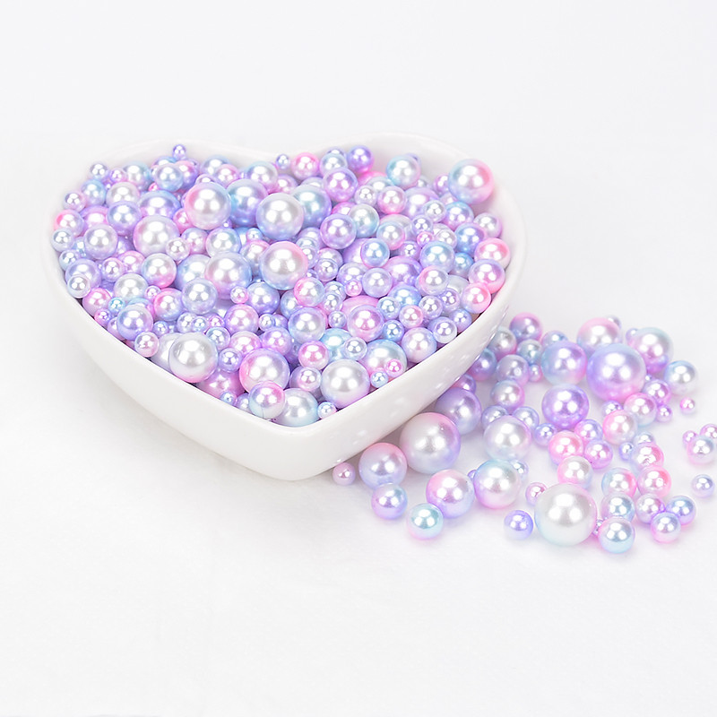 15 g jaukta izmēra 4/5/6/8 mm krelles bez cauruma Krāsainas pērles, apaļas akrila pērles imitācijas, DIY rotaslietu izgatavošanai, apģērba apavi