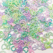 50gab. Sajaukums Krāsa ABS Sveķi Pusapaļš zieds Bow Svešzemju Pērles Mākslai Plakana aizmugure Bez Hotfix Rhinestones Pērļu Kurpes Krelles DIY Tālrunis