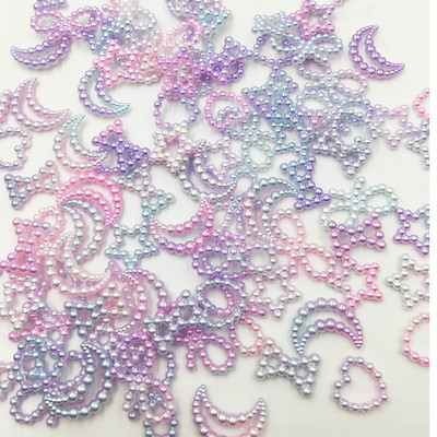 50gab. Sajaukums Krāsa ABS Sveķi Pusapaļš zieds Bow Svešzemju Pērles Mākslai Plakana aizmugure Bez Hotfix Rhinestones Pērļu Kurpes Krelles DIY Tālrunis