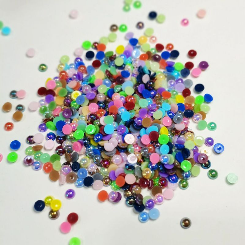 2/3/4/5/6/8/10/12mm pērļu krelles ABS brīvas pusapaļas pērļu rokdarbi modes rotaslietu izgatavošanai nagu mākslas DIY imitācijas apģērba krelles