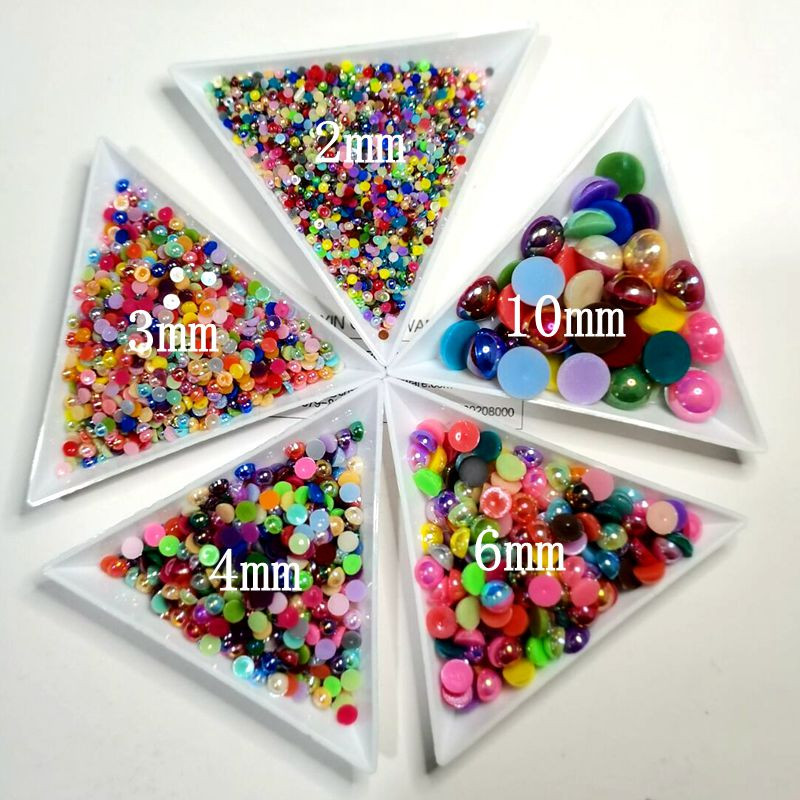 2/3/4/5/6/8/10/12mm pērļu krelles ABS brīvas pusapaļas pērļu rokdarbi modes rotaslietu izgatavošanai nagu mākslas DIY imitācijas apģērba krelles