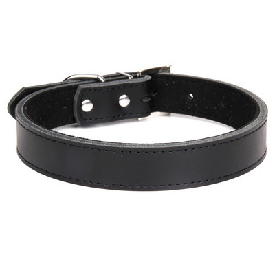 1 gabals īstas ādas izturīga mājdzīvnieku suņu kaklasiksna brūna melna sarkana oranža rozā zaļa zila kucēnam liela suņa kaklasiksna, izmērs XS SML