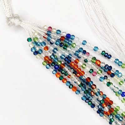 Augstākās kvalitātes visas krāsas 2 mm lodveida šķautnes kristāla stikla krelles, vaļīgas starplikas, apaļas lodītes rotaslietām, rokassprādzes, kaklarotas izgatavošanai