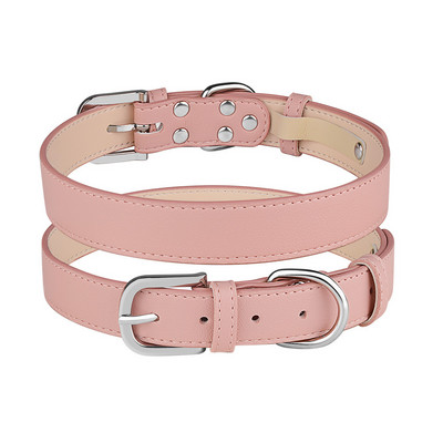 Jauna luksusa PU ādas apkakle vidēji lieliem suņiem Regulējama kaklarota suņu kaklasiksna Izturīga kaķu kaķu kucēnu mājdzīvnieku piederumi