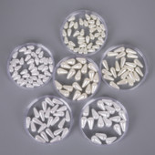 6x10mm 6x14mm ūdens pilienu imitācijas pērles, taisnu caurumu starplikas Pērlītes rokdarbu piederumiem un rotaslietu izgatavošanai