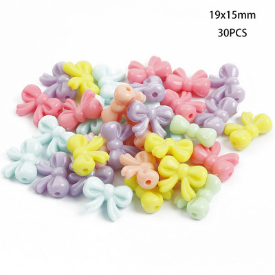 Jauktas krāsas akrila krelles DIY apģērbu šūšana perforācijas krelles mākslai Scrapbooking dekorēšana DIY rotaslietu izgatavošana