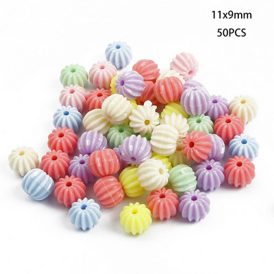 Jauktas krāsas akrila krelles DIY apģērbu šūšana perforācijas krelles mākslai Scrapbooking dekorēšana DIY rotaslietu izgatavošana