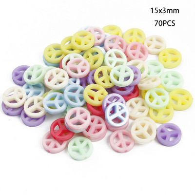 Jauktas krāsas akrila krelles DIY apģērbu šūšana perforācijas krelles mākslai Scrapbooking dekorēšana DIY rotaslietu izgatavošana