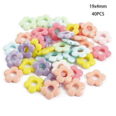 Jauktas krāsas akrila krelles DIY apģērbu šūšana perforācijas krelles mākslai Scrapbooking dekorēšana DIY rotaslietu izgatavošana