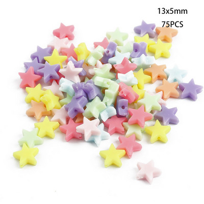 Jauktas krāsas akrila krelles DIY apģērbu šūšana perforācijas krelles mākslai Scrapbooking dekorēšana DIY rotaslietu izgatavošana