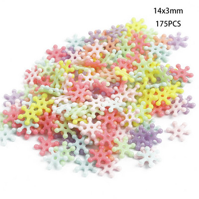 Jauktas krāsas akrila krelles DIY apģērbu šūšana perforācijas krelles mākslai Scrapbooking dekorēšana DIY rotaslietu izgatavošana