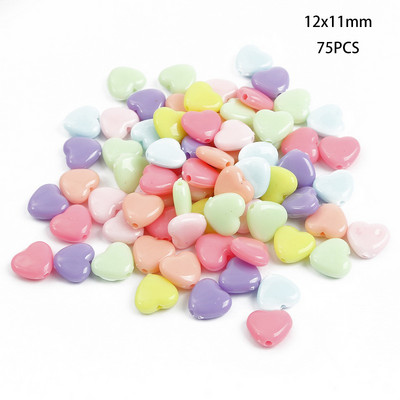 Jauktas krāsas akrila krelles DIY apģērbu šūšana perforācijas krelles mākslai Scrapbooking dekorēšana DIY rotaslietu izgatavošana