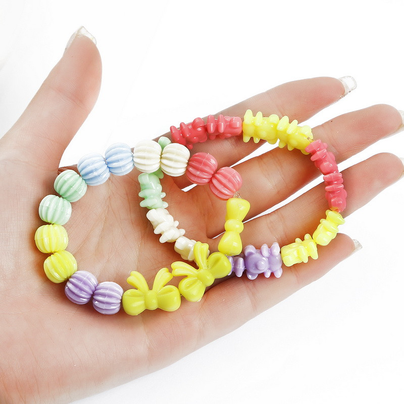 Jauktas krāsas akrila krelles DIY apģērbu šūšana perforācijas krelles mākslai Scrapbooking dekorēšana DIY rotaslietu izgatavošana