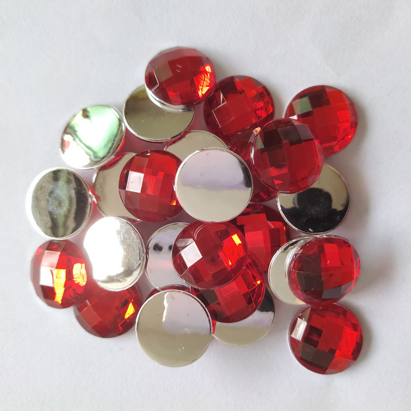 20mm 10gab/iepakojumā,melni siāma ametista apaļi akrila rhinestones,TAIVĀNA akrila kristāla plakana aizmugures rhinestones juvelierizstrādājumu aksesuāri