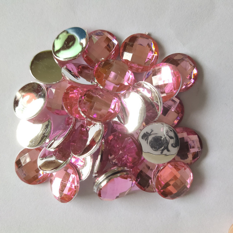 20mm 10gab/iepakojumā,melni siāma ametista apaļi akrila rhinestones,TAIVĀNA akrila kristāla plakana aizmugures rhinestones juvelierizstrādājumu aksesuāri