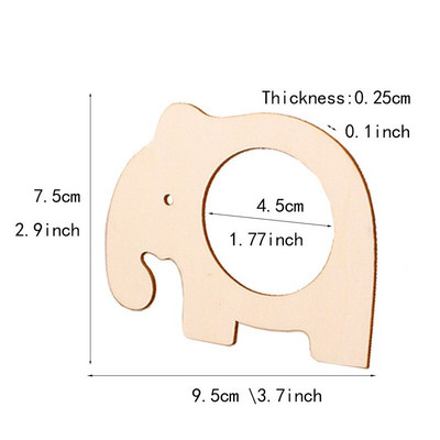 10gab Lieldienu zaķa salvešu turētāja gredzena truša formas Lieldienu dekorācija mājas ballītēm vakariņu galdam Koka dekoru piederumi virtuvei