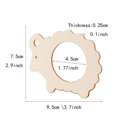 10gab Lieldienu zaķa salvešu turētāja gredzena truša formas Lieldienu dekorācija mājas ballītēm vakariņu galdam Koka dekoru piederumi virtuvei