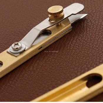 Инструмент за рязане на кожа Позиционираща машина за рязане Меден нож за подрязване Нож от чиста медна кожа Направи си сам Кожени инструменти за изработка