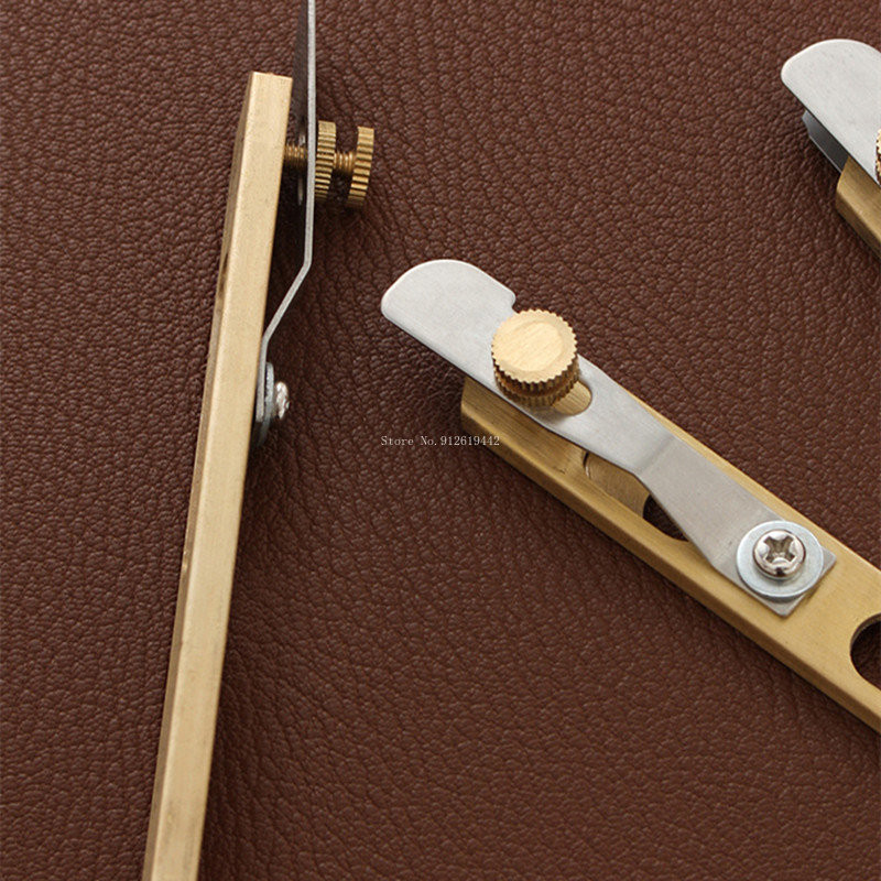 Ādas griešanas instrumenta pozicionēšana Griešanas mašīna Vara apgriešanas nazis Tīra vara ādas nazis DIY ādas amatniecības instrumenti