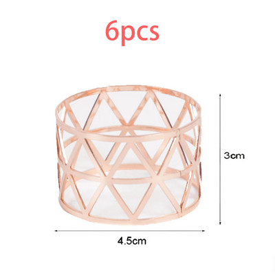 Salvešu gredzeni 6 gab. Zelta sudraba krēslu sprādzes Dzimšanas dienas galdi Dekorācijas Kāzu Labvēlības Ziemassvētku Vakariņu Galdu turētāji Mājas piederumi