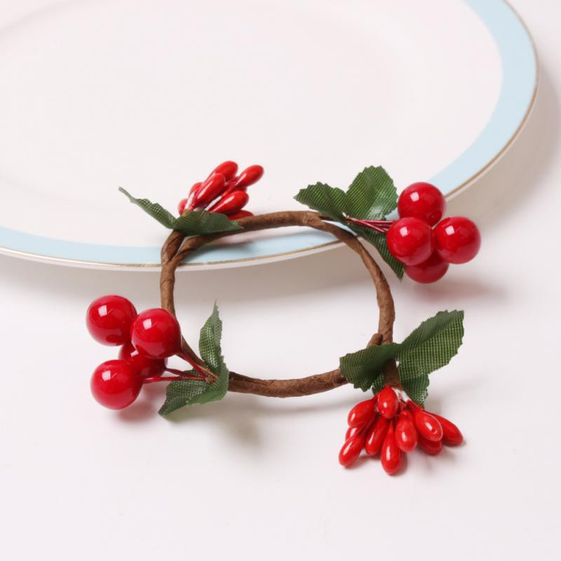 6vnt/rinkinys Kalėdų servetėlių žiedai Servetėlių laikikliai Žiedai švenčių Naujiesiems 2022 metams Stalo dekoravimui Servetėlių sagtis namų stalo indas