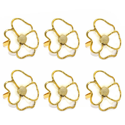 Dvianna 6Gb citronu salvešu gredzenu turētājs Pateicības dienai Ziemassvētku Kāzu vakariņām Svētku Lieldienu galda noformējums 2023 HWC100