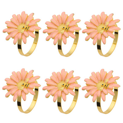 Dvianna 6Gb citronu salvešu gredzenu turētājs Pateicības dienai Ziemassvētku Kāzu vakariņām Svētku Lieldienu galda noformējums 2023 HWC100