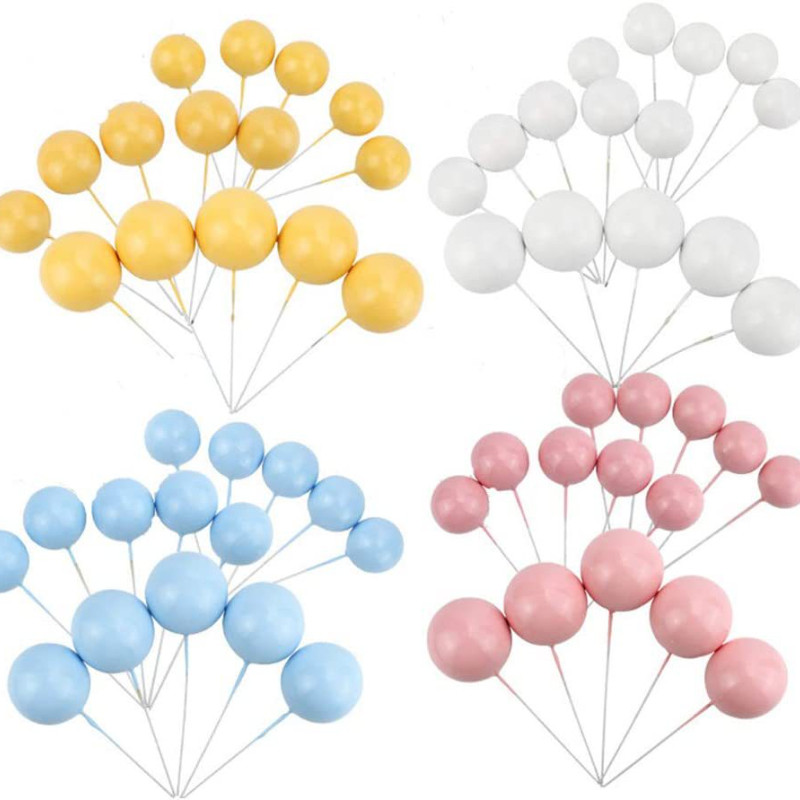 5 vnt. torto apmušalas auksinis sidabrinis rutulys su gimtadieniu torto kepurėlė „pasidaryk pats“ keksiukų vėliavėlė Vestuvių kalėdinio rutulio dekoras Gimtadienio dekoravimas