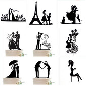 novios tarta boda Kūku karogi Mīlestības sirds Kāzu torte Topper Līgava līgavainis kāzu ballīte Kūkas cepšana Dekors saderināšanās kūku piederumi