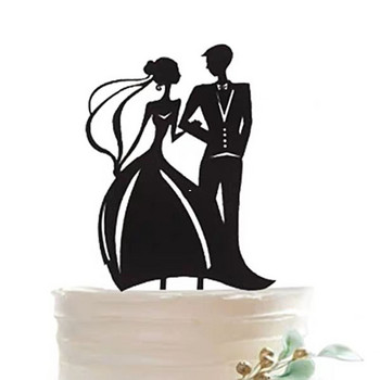 novios tarta boda Κέικ Σημαίες Love Heart Γαμήλια τούρτα Topper Νύφη Γαμπρός Γαμήλιο πάρτι Τούρτα ψησίματος Διακόσμηση τούρτας αρραβώνων