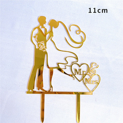 novios tarta boda Kūku karogi Mīlestības sirds Kāzu torte Topper Līgava līgavainis kāzu ballīte Kūkas cepšana Dekors saderināšanās kūku piederumi