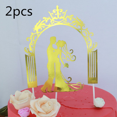 novios tarta boda Kūku karogi Mīlestības sirds Kāzu torte Topper Līgava līgavainis kāzu ballīte Kūkas cepšana Dekors saderināšanās kūku piederumi