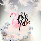 Jauna dimanta līgava būs kāzu kūkas virsma Rozā zelta akrila vistu ballīte Cupcake Topper deserta dāvana kāzu kūku dekorēšanai