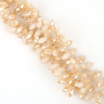 50gab 6x12mm 31 krāsas Ūdens pilienu kristāla horizontālas caurumu krelles, slīpētas brīvas starplikas krelles DIY apģērbu šūšanas piederumiem