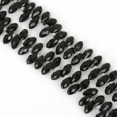 50gab 6x12mm 31 krāsas Ūdens pilienu kristāla horizontālas caurumu krelles, slīpētas brīvas starplikas krelles DIY apģērbu šūšanas piederumiem