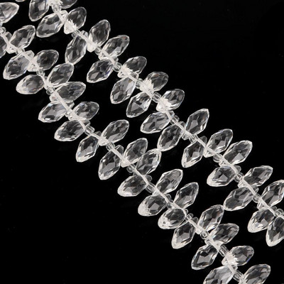 50gab 6x12mm 31 krāsas Ūdens pilienu kristāla horizontālas caurumu krelles, slīpētas brīvas starplikas krelles DIY apģērbu šūšanas piederumiem