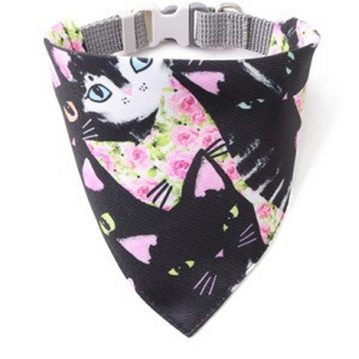 Suņu mīļā kakla siksna Siekalu dvielis Suņa kaķa apdruka ar priekšautiņu kucēns kaķēns Trīsstūrveida šalle piekarināma sprādze Modes kaķēnu šalle mājdzīvnieks Aksesuāri