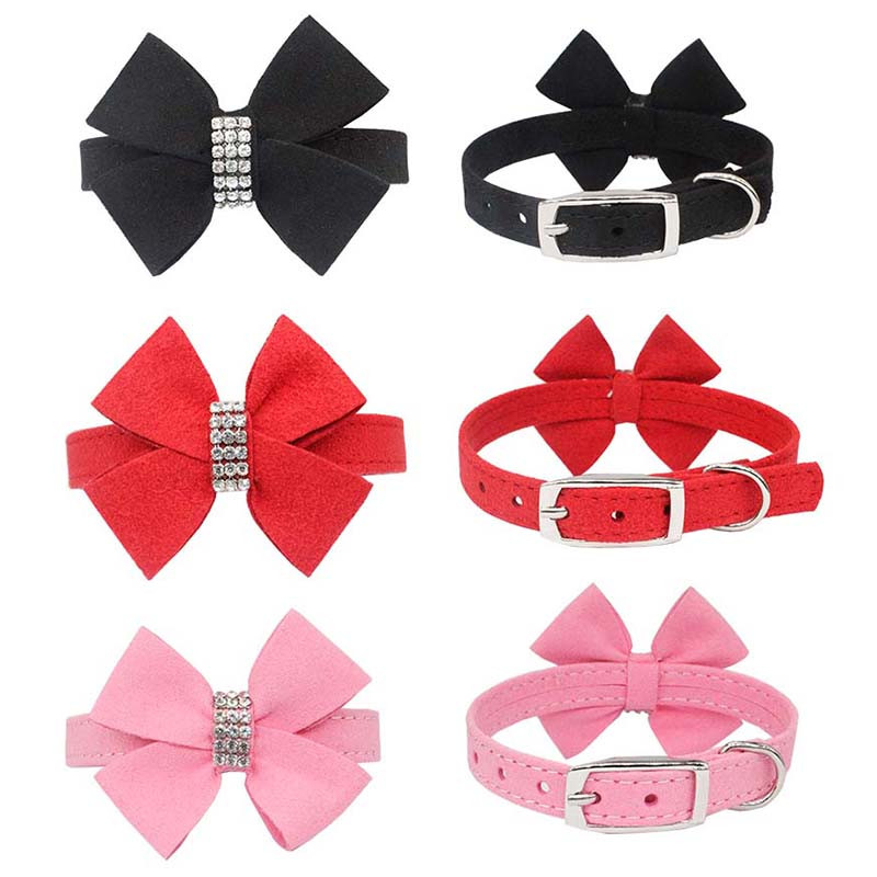 Rhinestone priekšgala suņu kaklasiksna, mīksta regulējama dimanta kaklarota mājdzīvnieku kucēnu kaķu kaklasiksnai, mazi aksesuāri