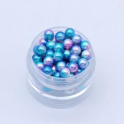 3-10 mm varavīksnes nāriņa bez cauruma, apaļa akrila imitācijas pērļu starplikas, vaļīgas krelles DIY albumam Dekorācijas juvelierizstrādājumu izgatavošana