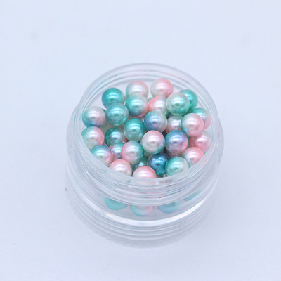 3-10 mm varavīksnes nāriņa bez cauruma, apaļa akrila imitācijas pērļu starplikas, vaļīgas krelles DIY albumam Dekorācijas juvelierizstrādājumu izgatavošana