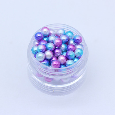 3-10 mm varavīksnes nāriņa bez cauruma, apaļa akrila imitācijas pērļu starplikas, vaļīgas krelles DIY albumam Dekorācijas juvelierizstrādājumu izgatavošana