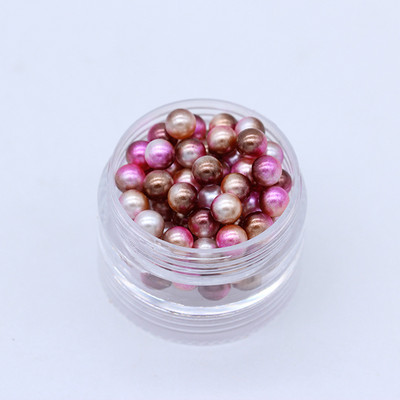 3-10 mm varavīksnes nāriņa bez cauruma, apaļa akrila imitācijas pērļu starplikas, vaļīgas krelles DIY albumam Dekorācijas juvelierizstrādājumu izgatavošana