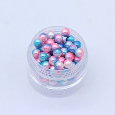 3-10 mm varavīksnes nāriņa bez cauruma, apaļa akrila imitācijas pērļu starplikas, vaļīgas krelles DIY albumam Dekorācijas juvelierizstrādājumu izgatavošana