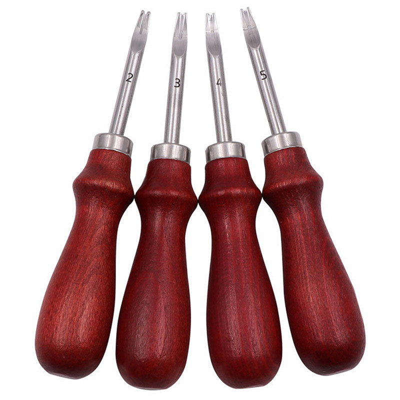 1 vnt. 0,8/1,0/1,2/1,5 mm odinis kraštas nusklembęs peilis, pjovimo rankinis įrankis su medine rankena „pasidaryk pats“ įrankiai