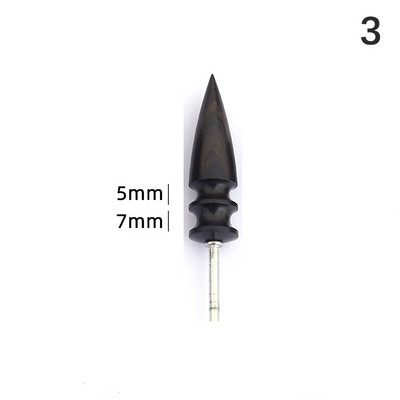 Odos kraštų elektrinis poliravimas, plokščia/smailia galvutė sandalmedžio oda, rankdarbiai, „pasidaryk pats“ įrankiai, antgaliai „Blunisher“ medienos amatų įrankis