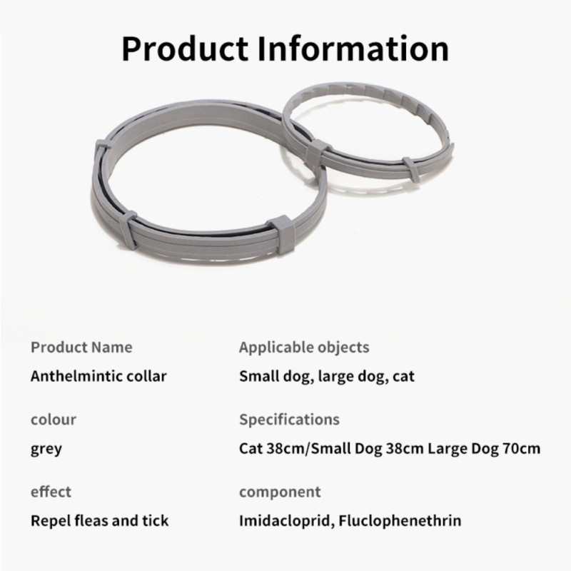 Разтегателен нашийник против бълхи за домашни любимци Противопаразитно колие до 8 месеца Персонализирано против бълхи и кърлежи за кученца Котка Големи кучета Аксесоар