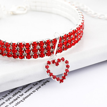 Κολάρα για σκύλους Bling Rhinestone Pet Crystal Diamond κολάρο για σκύλους Γάτες Λουριά Κολιέ Αξεσουάρ σκυλιών Προμήθειες για κατοικίδια