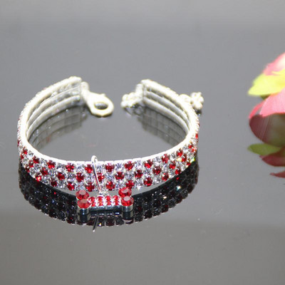 Изящни нашийници за малки кучета Сватбени диамантени нашийници за момичета с кристални кристали Колие за домашни любимци за кучета Йоркширски териер 05E