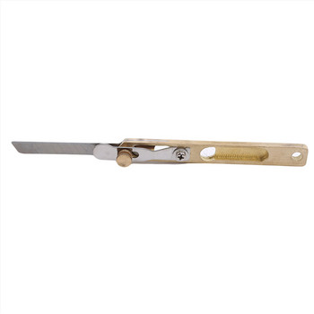 Инструменти за изработка на кожа Направи си сам Нож за рязане Меден нож за подрязване с острие Инструмент за рязане на кожа Пачуърк Разделител за плат